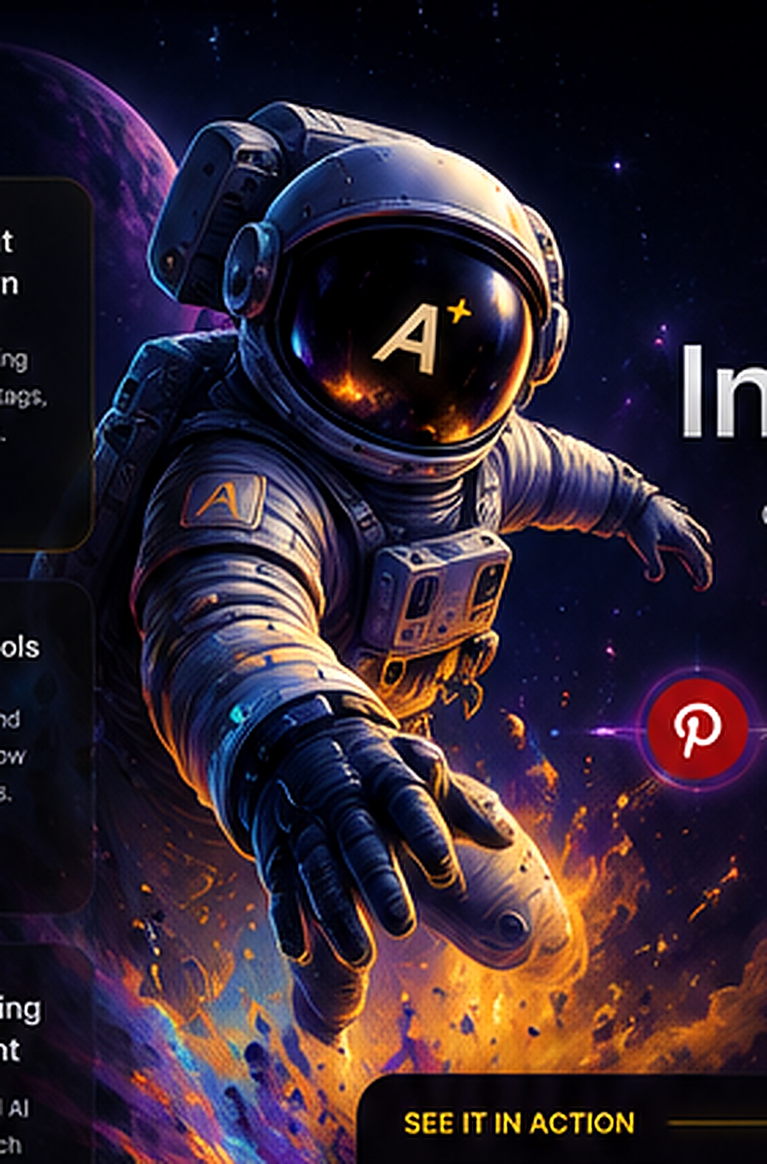 Astronaut representing ArtBoost AI